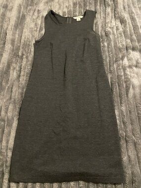 Derek Heart Classic Sleeveless Sheath Dress - Dark Gray